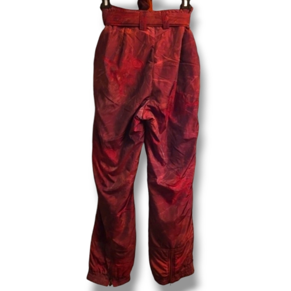 Steinebronn Vintage Red Embroidered Snowpants - Picture 5 of 12